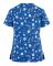 Jul Kvinnor Amning Uniform Skrubb Kortärmad T-shirt Jul Blus Tee Toppar Tooth Print Blue L