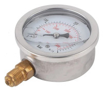 Hydraulisk Vattentrycksmätare Mätverktyg, 0-400bar 0-5800psi G1/4 63mm Urtavla Hydraulisk Tryckmätare - Jxlgv