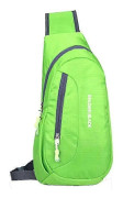 Män Kvinnor Bröstväska Sling Cross Body Axelväska Ryggsäck Utomhus Sport-WELLNGS Green