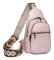 Bröstväska för kvinnor Sling Bag Liten Axelväska Dagsryggsäck Gitarrrem Plånbok PU-Läder Satchel Axelväska Stor Slingryggsäck