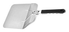 Pizzaspade i rostfritt stål Extra stor pizzaspade i metall med hopfällbart handtag Utrymmesbesparande Ergonomiskt handtag Kök Pizzaskyffel