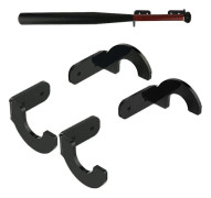 2 Set Acrylic Baseballträ Väggfäste - Softball Handtagsdisplay Hängare Rack - Horisontell Baseballträ Handtagsvägg Hängare Clip
