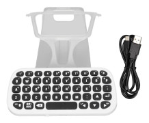 PS5 Trådlöst Bluetooth Tangentbord Kontroller Gamepad med Klämma och Laddningskabel