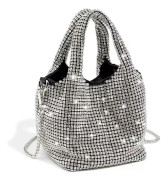 Kvinnors Aftonväskor Rhinestone Handväska Glittrig Crossbody Väska Bröllop Balväska[DS]
