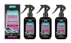 1/2/3x Beläggningsspray, Bilbeläggningsspray, Platinum Bilvårdsset 3sets