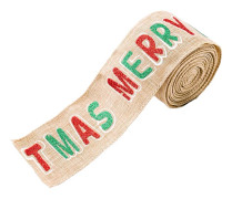 Juldekorationer Tecknade klistermärken Burlap Webbing Kreativa julband Julgransband Christmas Ribbon