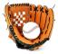 Baseboll- och softballpitcherhandskar för barn, vuxna, vänster hand, brun, litchimönstrad, förtjockad 11,5 tum