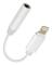 Audioadapter iPhone Lightning hane till Jack 3,5 mm hona Vit