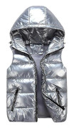 [LCS]Unisex Glänsande Vattentät Ärmlös Jacka Lättvikts Puffer Väst Banmo