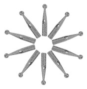10 st Metall Paraply Ändstycke Ersättningar för Reparation av Olika Fällbara Paraplyer och Uteplats Paraplyer