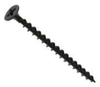 C44660 - 100 st självgängande skruvar 3,5x55mm för gles gips - försänkt huvud - Ph kors spår svart