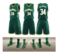 #NBA 22/23 Bucks 23 Jersey Set för barn och vuxna L