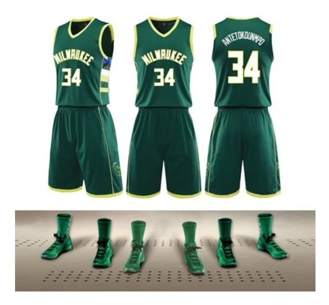 #NBA 22/23 Bucks 23 Jersey Set för barn och vuxna L