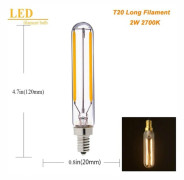Kristalllampa T20 LED-lampa 2W 2700KE12 110V E12 110V 2W 2700KE12 110V