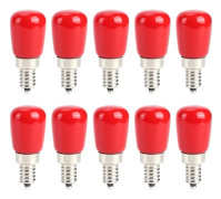 10 st AC230V E12 1,5W röda LED-ljuskällor för hembelysning och festdekoration
