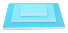 Trefärgad gummiblockstämpel Gravering Snidningsblock PVC-gummiblock Blå-Vit-Blå