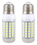 2 st energibesparande lampa E27 220V 69 SMD 5730 1500LM 6000-6500K LED-majslampor
