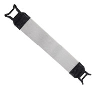 Enhandsmanövrering Handremshållare Säkerhet Fingergrepp Stretch Skyddsläderbälte Present för Pad Tablet E-Reader Gray