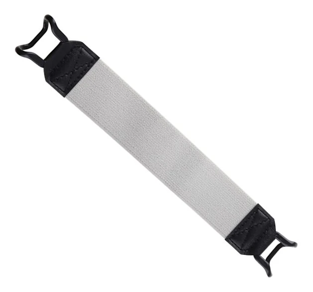 Enhandsmanövrering Handremshållare Säkerhet Fingergrepp Stretch Skyddsläderbälte Present för Pad Tablet E-Reader Gray