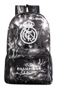 Graffiti Real Madrid Uefa Champions League axelväska fläkt ryggsäck student skolväska kompatibilitet med förvaringsväska