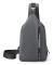 Liten crossbody-sling ryggsäck sling väska resevandring promenad bröstväska grey