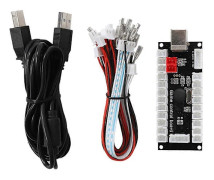 Arcade-spel USB-kodare-styrenhet med akryl-kristallfodral för Raspberry Pi och PC Mainframe882C