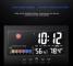 1Scd Color Screen Digital Snooze Alarm Clock Weather Forecast Station Black Q6L5