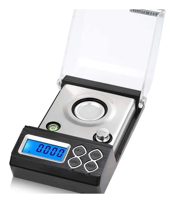 Digitalvåg 30g 0,001g Hög precision Elektronisk våg Pulvervåg KLB