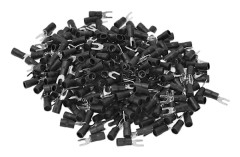 300 st Isolerade Gaffel Kabelskor Koppar PVC U Typ Trådanslutning för Transport Belysning SV2-4