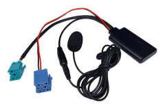 Bluetooth 5.0 AUX IN-kabel 3.5mm Jack ISO 8Pin 7 607 897 093 Handsfree-mikrofon Ersättning för Bora av Blaupunkt