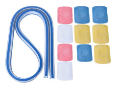 Plast flexibel kurvlinjal ritningsmåttband verktyg med 10 st skräddarkrita (60 cm)