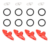 2 påse Räkor Lure Hakskydd Drop Weights Betsänka med spänne fisketillbehör10g/0,4oz