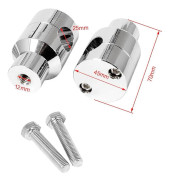 Krom/Svart 1 tum Styrhöjare Klämma 25mm 22mm För Motorcykel Harley Honda Shadow Billet Styrhöjare Höjning Montering - Styrhöjare Klämmor & B