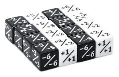 48 stycken tärningsräknare Token tärning Lojalitetstärning D6 tärning Kub Kompatibel med Mtg