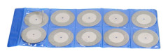 10 Pcs Thin Diamond Cutting Discs with Rod, Round Grinding Wheels for Wood, Metal, Stone 60mm / 2.4in