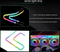 ARGB LED Ljusremsa 5V 3 PIN ARGB Aura Flexibel LED-remsa Neon Datorlampa Strip Dekor för PC-chassi Moderkort