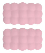 2ST Knäkudde Memory Foam Bomull Supermjuk Universal Passform Ben Armbåge Kudde Rosa