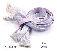 5 Styck Dubbelhuvudkabel Anslutningskabel 20CM7P 7P 20cm7P