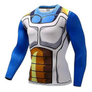 3D Dragon Ball T-shirt Slim Fit Homme Kompression Kostym Vegeta T-shirt Son Goku Herr Fitness Leggings Shorts Sportkläder T-shirts-WELLNGS