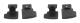 4 st Konsol Armstöd Lock Center Latch Box Lås för ASX 8011A408 8011A409