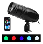 Pinspot LED DJ Effektlampa, Mini RGBW LED Beam Spotlights Pinspot Lampa med Fjärrkontroll Spotlight Scen Effektbelysning för DJ Disco Party Bar Klubb Show