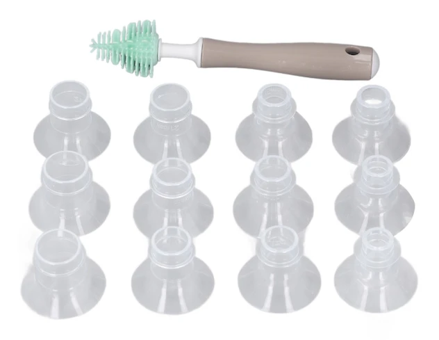 Flänsinsats 13mm 15mm 17mm 19mm 21mm 24mm Säker Silikon Bärbar Pump för Spädbarn