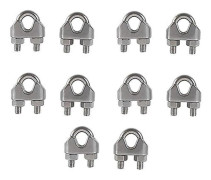M8 Kabelbindare U-bult Kabelklämma 304 Rostfritt Stål Kabelklämma Sadel Trådrep