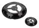 Aluminium Motorcykel Derby Cover Timing Timer Covers Set för XL XR 883 1200 (svart)
