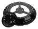Aluminium Motorcykel Derby Cover Timing Timer Covers Set för XL XR 883 1200 (svart)