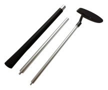 3-delad Hopfällbar Golfputter Höger Hand Push Rod Aluminiumlegering Golfklubba för Utomhusövning