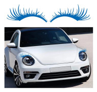 2 Par Eyelashes Bilstrålkastardekaler Blue