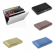 6 kortplatser Metall Kreditkortsorgan ORGANIZER silver