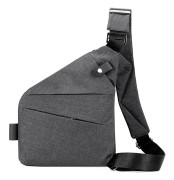 Antistöld Resväska, Crossbody Axelväska Resväska för Kvinnor och Män, Multi-Pocket Justerbar Axelrem, 1