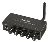 Bärbar karaokemixer med dubbla mikrofoningångar och digitalt eko - perfekt för DJ, musikscenen och KTV